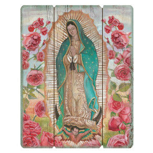 Wood Pallet Sign - Our Lady Of Guadalupe